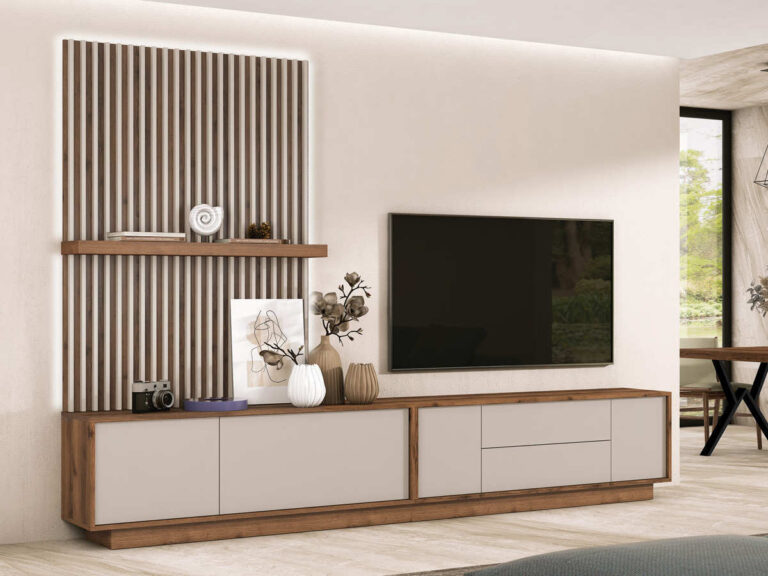 Salón decorado moderno y con mucho gusto