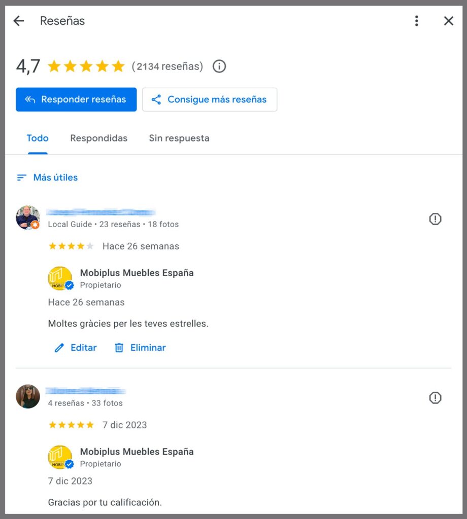 Opiniones de usuarios sobre compra de muebles online