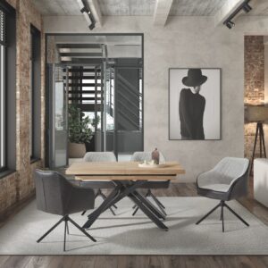 Pack 2 Sillas de comedor giratoria Baltimore