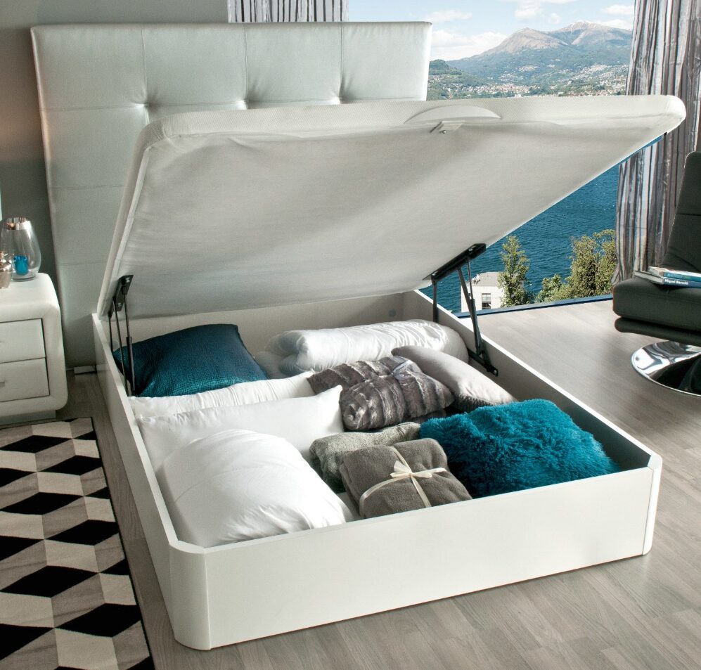 Decoración de invierno para el hogar: Canapé Mobiplus con sistema de apertura fácil y espacio de almacenamiento