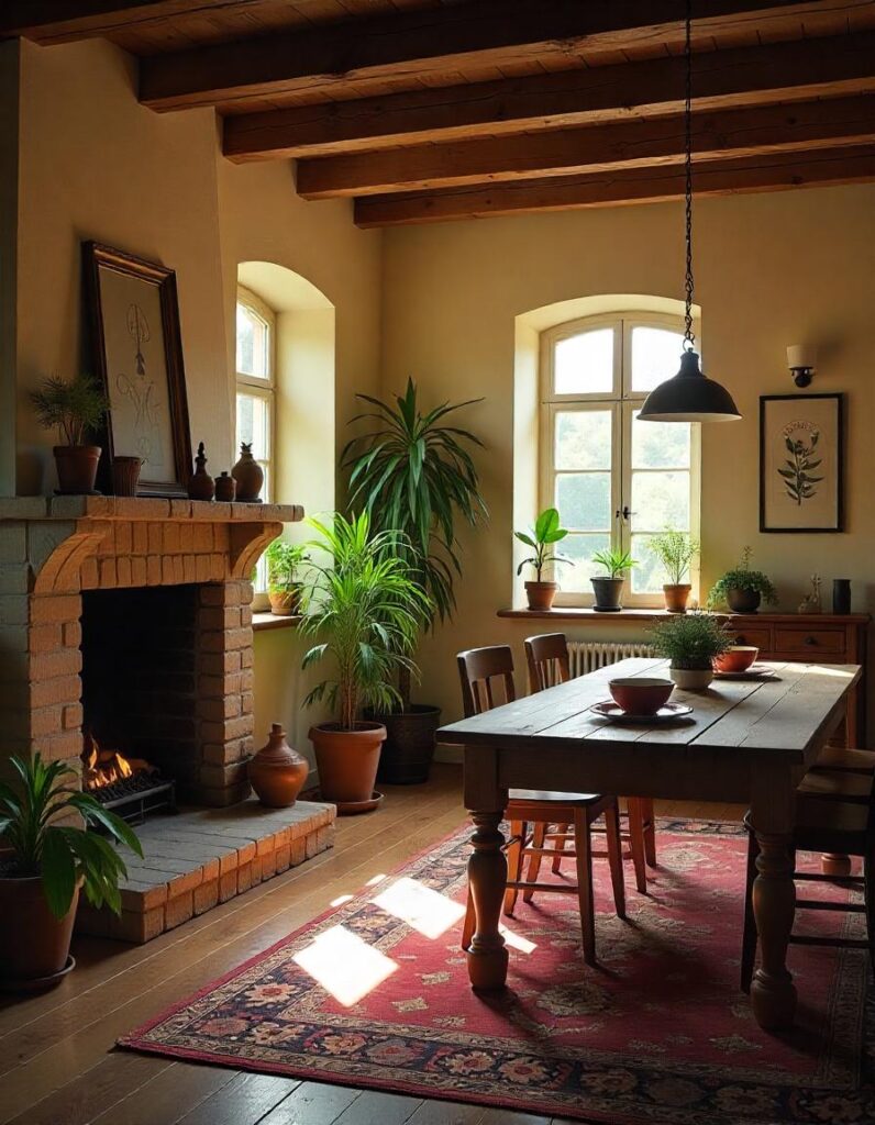 Casas rurales y hoteles: Interior casa rural rustico y acogedor.