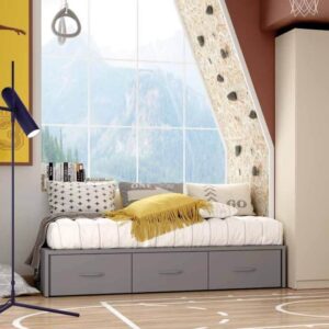 Cama nido con base 30 + Módulo 3 cajones Lider