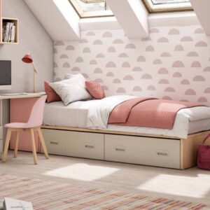 Cama nido con base 30 + 2 cajones nido Lider