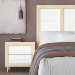 Mesita de noche 2 cajones de 60 Jordan