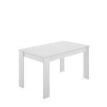 alt="Mesa rectangular fija modelo Sami en color blanco para salón o comedor"