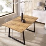 alt="Mesa rectangular extensible modelo Aran en color nordic para salón o comedor"