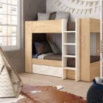 alt="Litera con escalera, con varias combinaciones de colores de la colección Lider para habitación infantil/juvenil"