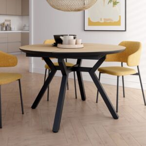 Mesa extensible Cantábrico negro / madera