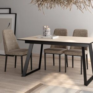 Mesa extensible Timor negro / maderas