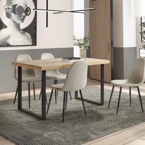 Mesa fija comedor natural